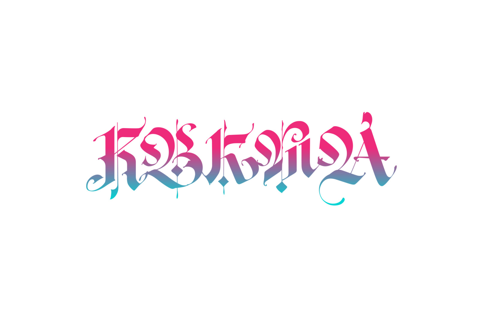 Gothic modern. Vector letters! Gothic modern. Vector letters!