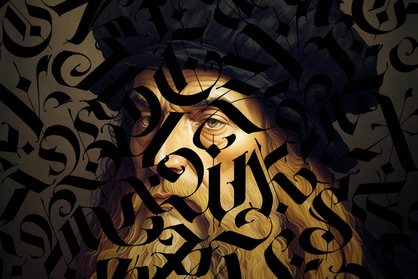 Gothic modern. Vector letters! Gothic modern. Vector letters!