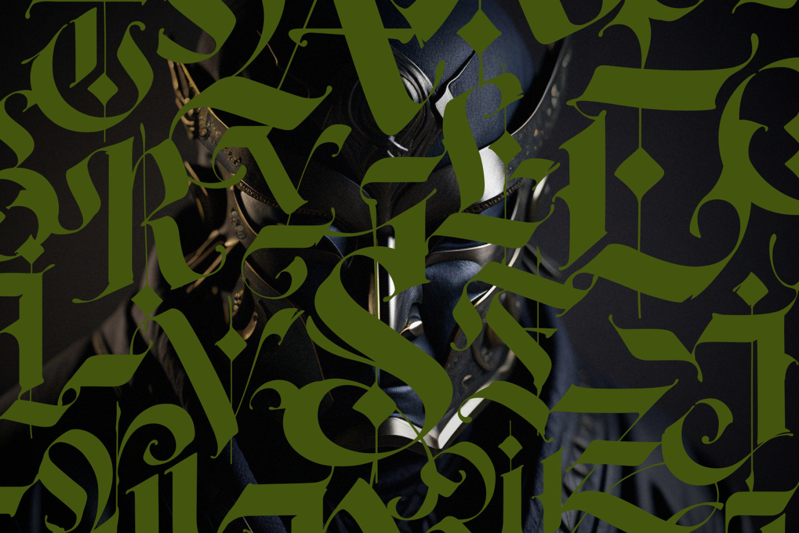 Gothic modern. Vector letters! Gothic modern. Vector letters!