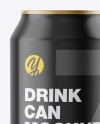 Metallic Drink Can w/ Glossy Finish Mockup