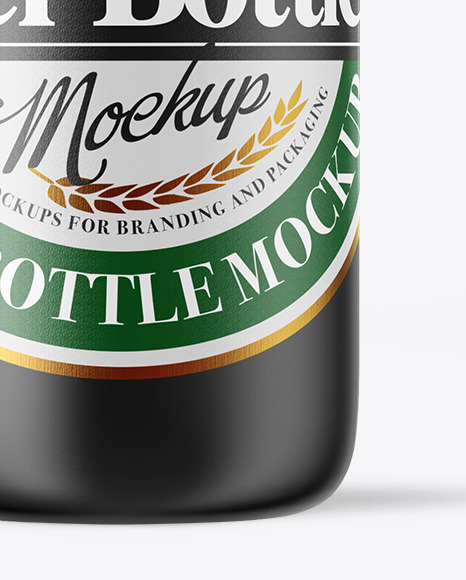 Ceramic Beer Bottle Mockup