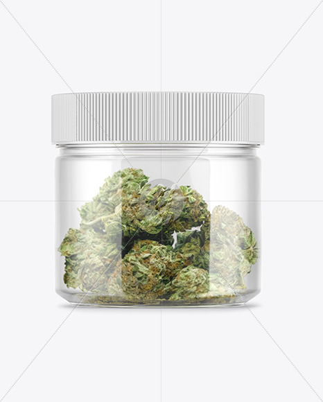 Medicinal Marijuana Jar Mockup