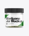 Medicinal Marijuana Jar Mockup