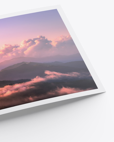 Glossy A5 Postcard Mockup