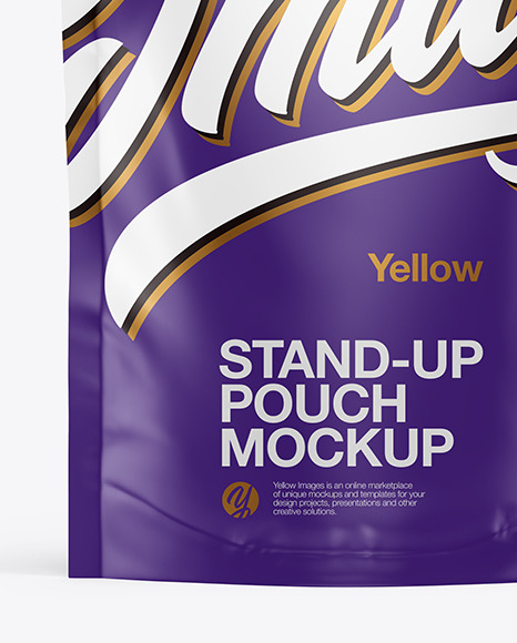 Matte Stand-Up Pouch Mockup