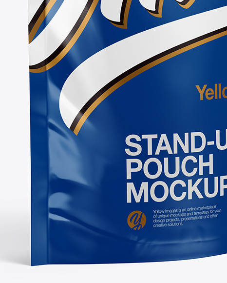 Glossy Stand-Up Pouch Mockup