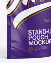 Matte Stand-Up Pouch Mockup