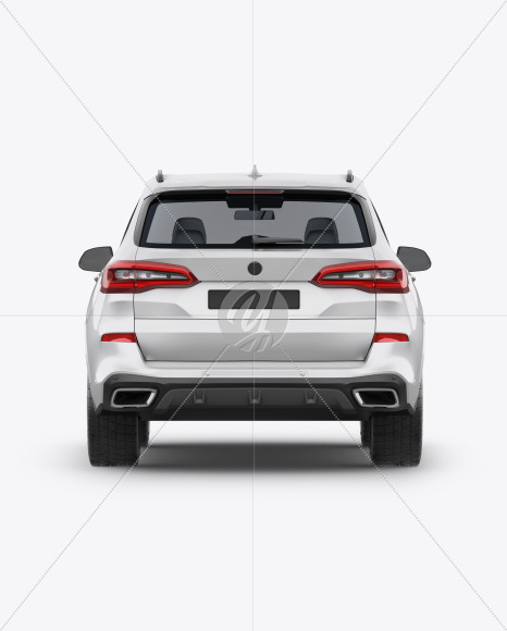 Crossover SUV Mockup - Back View