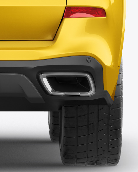 Crossover SUV Mockup - Back View