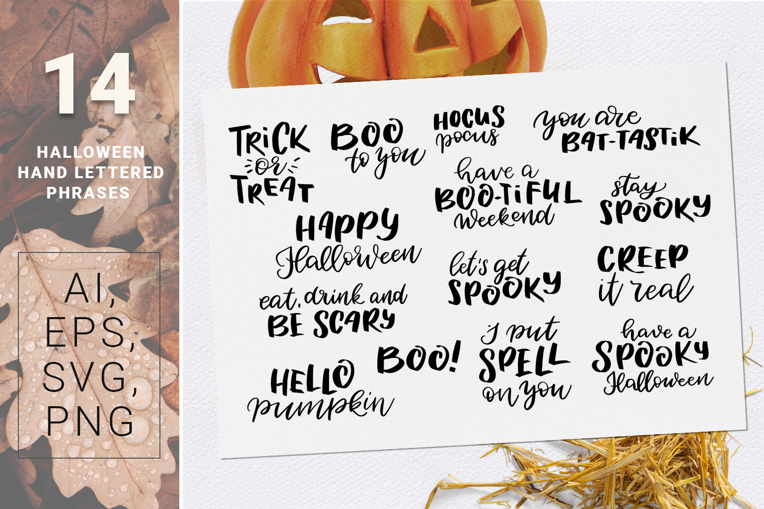 BOO! - Halloween design kit