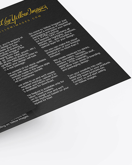 Textured Brochure Mockup