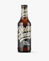 330ml Amber Beer Bottle Mockup