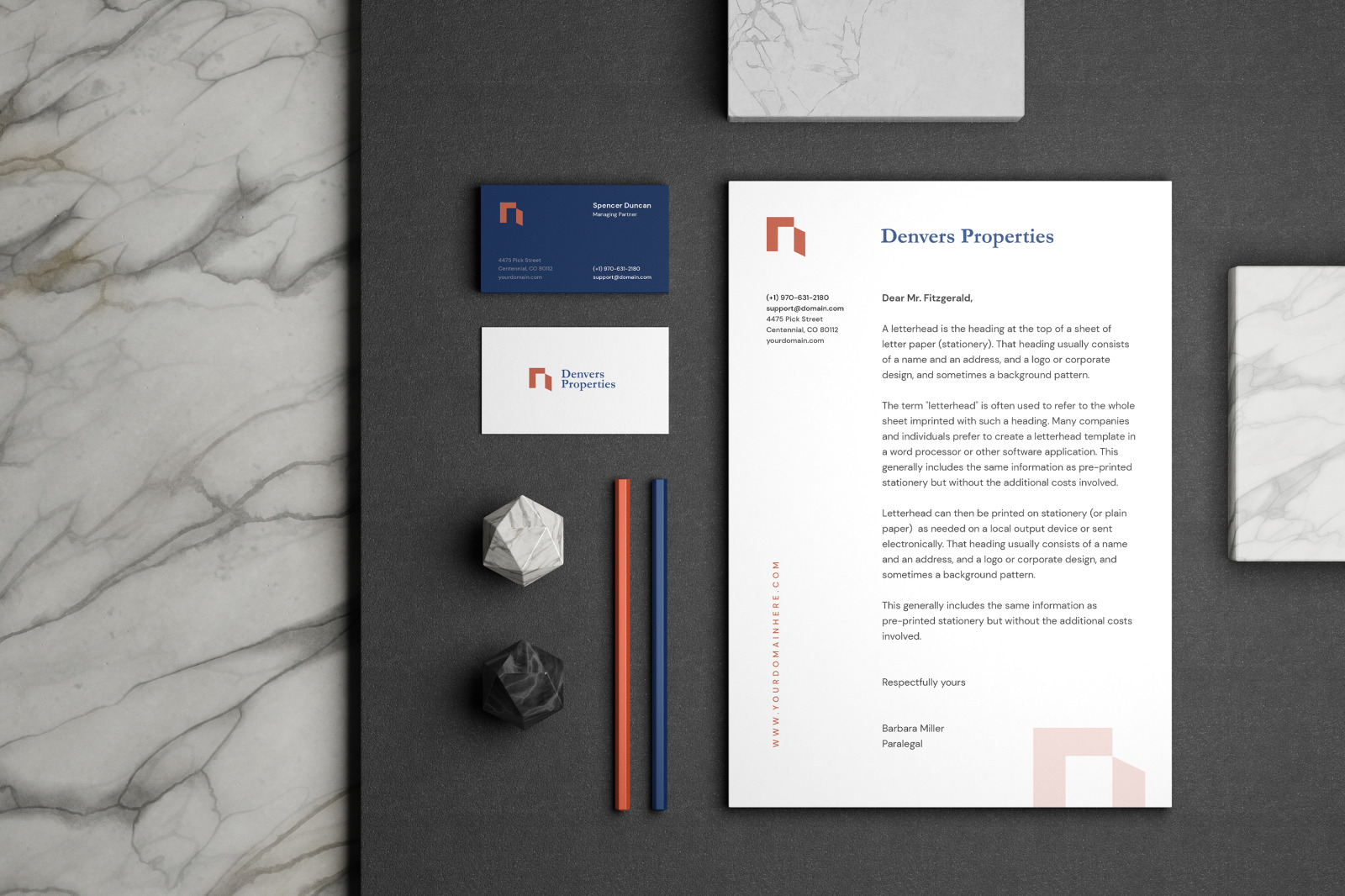 Minimal Corporate Stationery Mockup