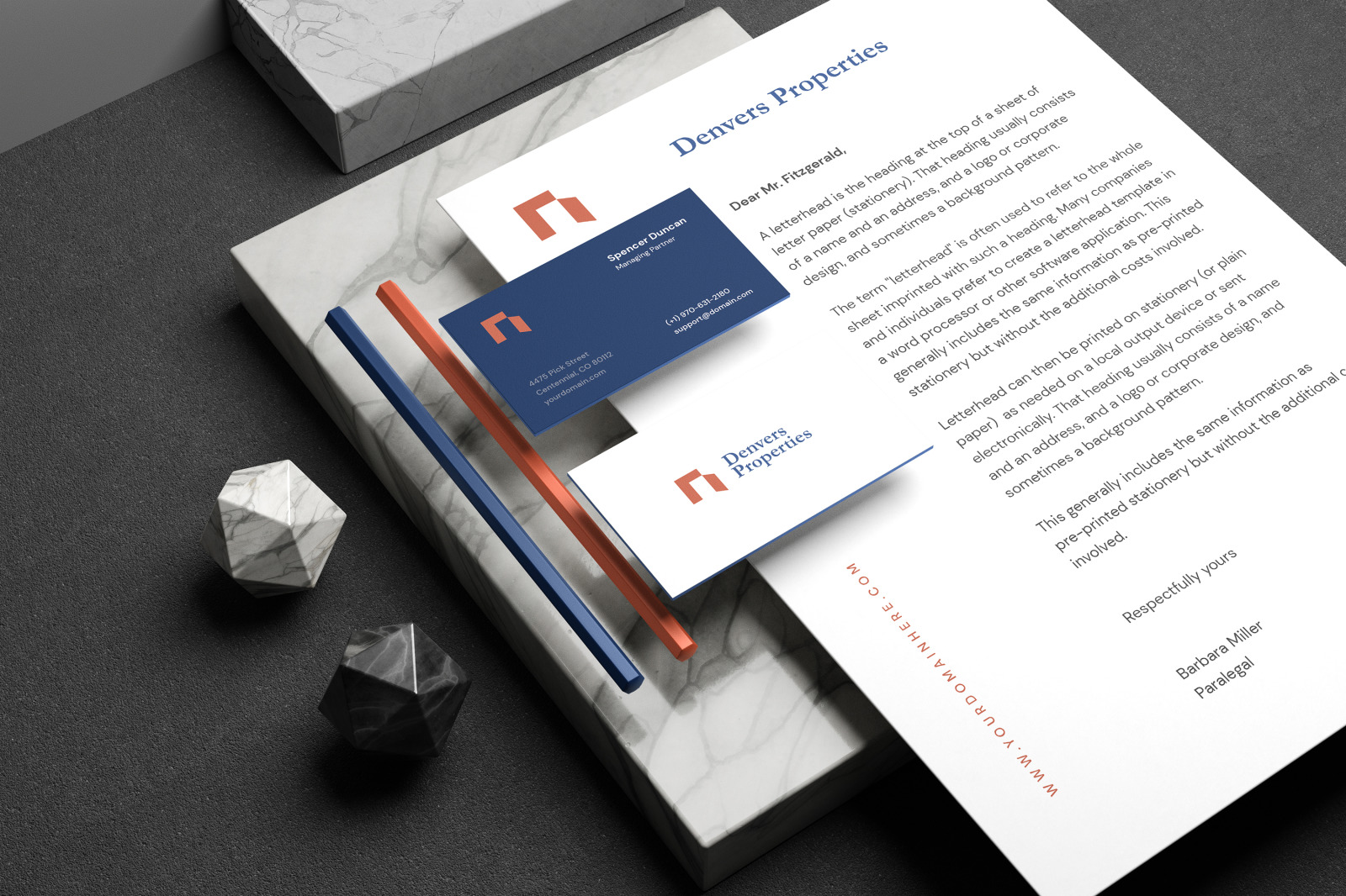 Minimal Corporate Stationery Mockup