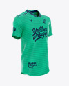 Football 3 Stripes V-Neck Shirt Mockup