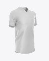 Football 3 Stripes V-Neck Shirt Mockup