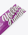 Glossy Stick Sachet Mockup - Half Side View