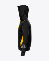 Zipped Hoodie Mockup - Left Side View