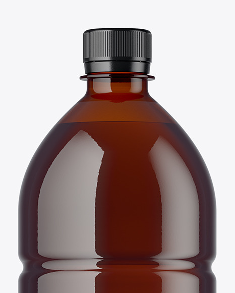 Amber PET Bottle Mockup