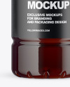 Amber PET Bottle Mockup