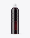 PET Bottle with Dark Drink Mockup