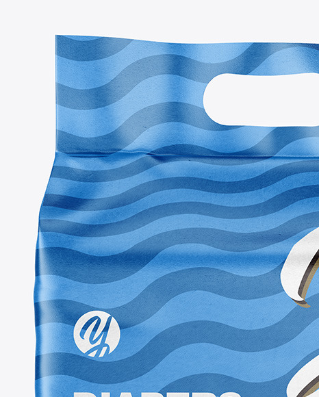 Diaper Paper Bag Mockup