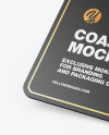 Paper Beverage Coaster Mockup