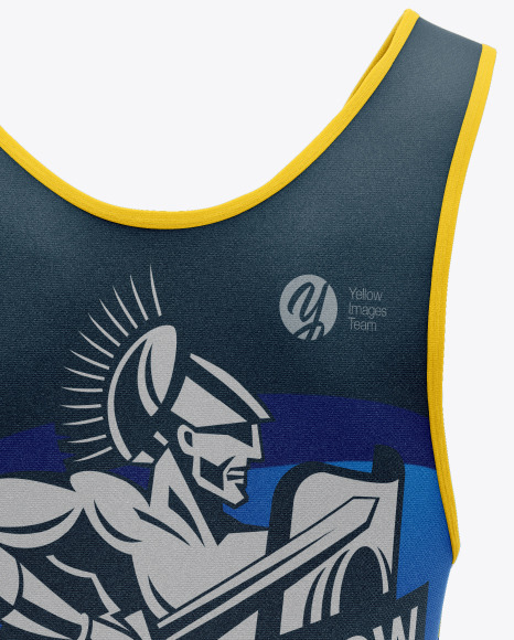 Men's Wrestling Suit Mockup