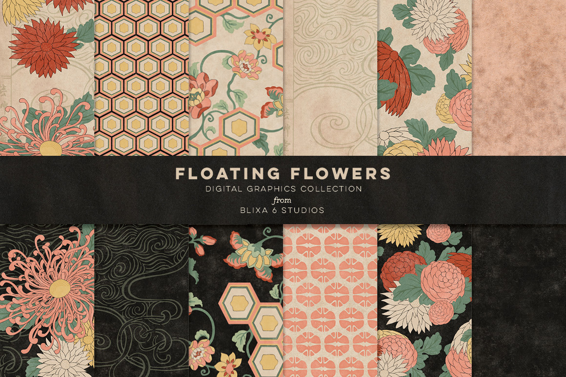 Vintage Japanese Flowers Vintage Japanese Flowers