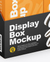 Display Box With Boxes Mockup