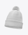 Winter Hat Mockup - Half Side View