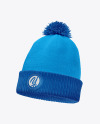 Winter Hat Mockup - Half Side View