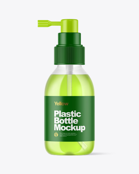 Clear Spray Bottle Mockup