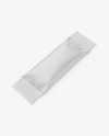 Matte Stick Sachet Mockup - Half Side View