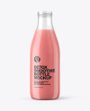 Strawberry Smoothie Bottle Mockup