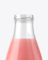 Strawberry Smoothie Bottle Mockup