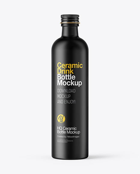 Ceramic Bottle with Metal Cap Mockup - Ceramic+Pot+Packaging+Mock+Up+|+Mockup,+Ceramics