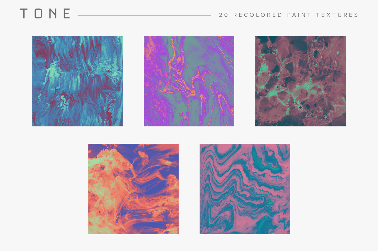 Tone: Recolored Paint Textures