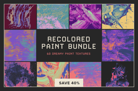 Recolored Paint Bundle (Save 40) - Photoshop brushes