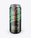 Matte Metallic Can Mockup