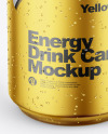 Matte Metallic Can Mockup