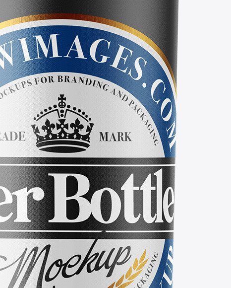 Ceramic Beer Bottle Mockup