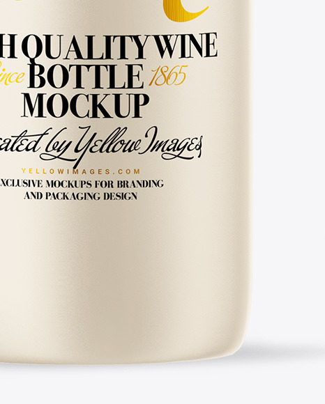 Ceramic Wine Bottle Mockup