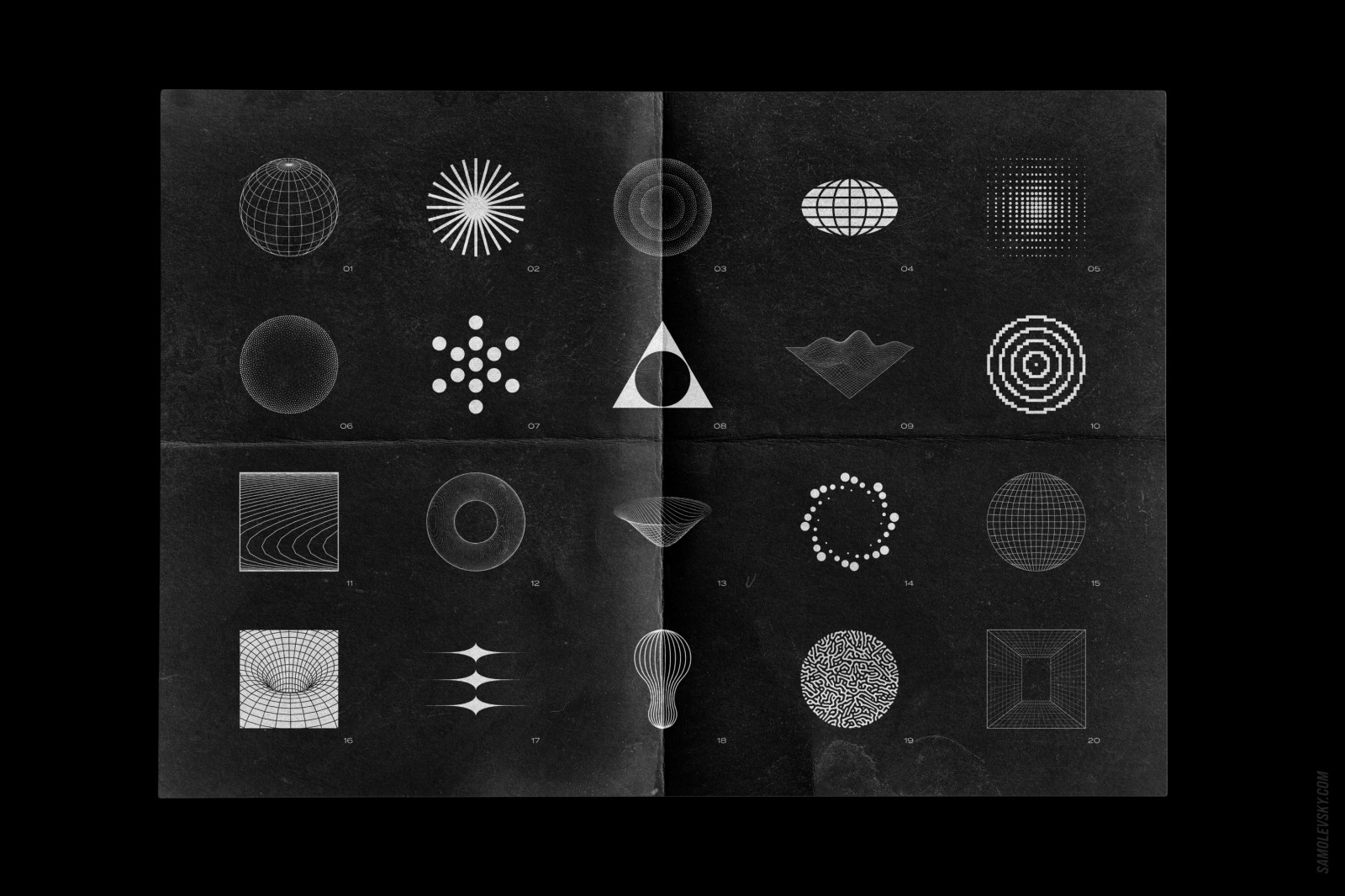 Abstract shapes collection – 100 design elements Abstract shapes collection – 100 design elements