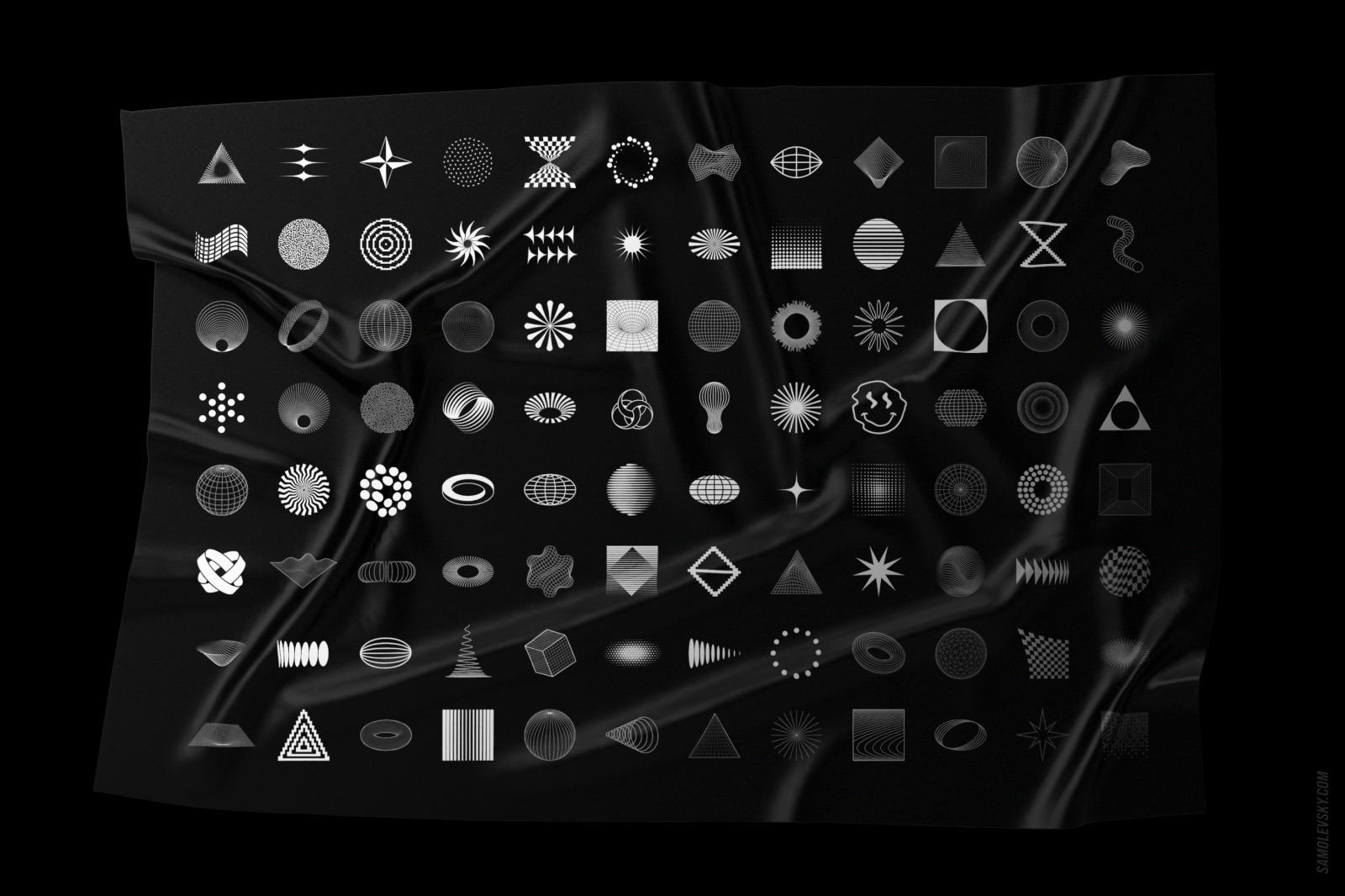 Abstract shapes collection – 100 design elements Abstract shapes collection – 100 design elements