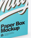 Matte Paper Box Mockup