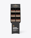 Stand with Salsa Sauce Bottles Mockup