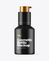 Matte Cosmetic Bottle with Pump Mockup