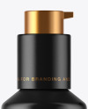 Matte Cosmetic Bottle with Pump Mockup