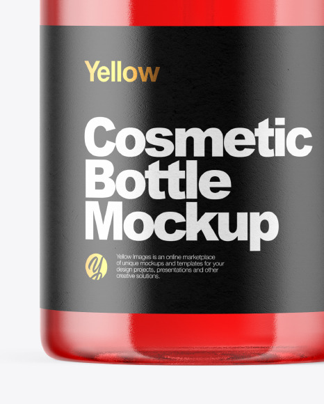 Cosmetic Bottle with Pump Mockup